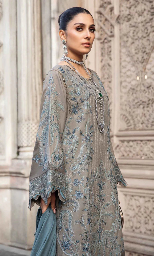 MARIA B- 3PC DHANAK | Embroidered.
