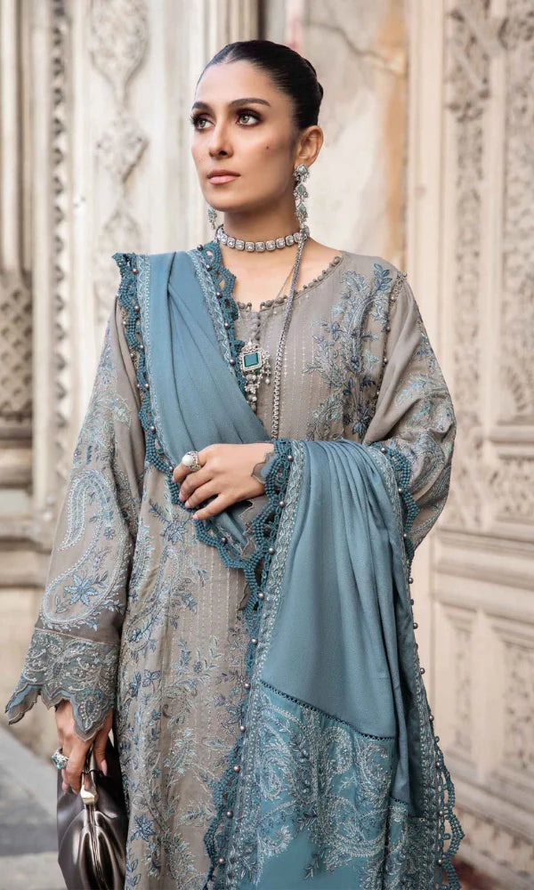 MARIA B- 3PC DHANAK | Embroidered.